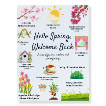 Illustrations de printemps pour décoration murale