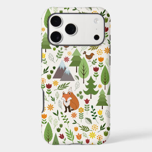 Illustrations de style scandinave sur motif crème