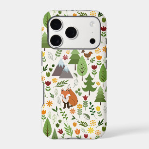 Illustrations de style scandinave sur motif crème