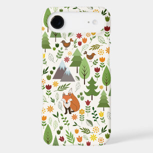 Illustrations de style scandinave sur motif crème