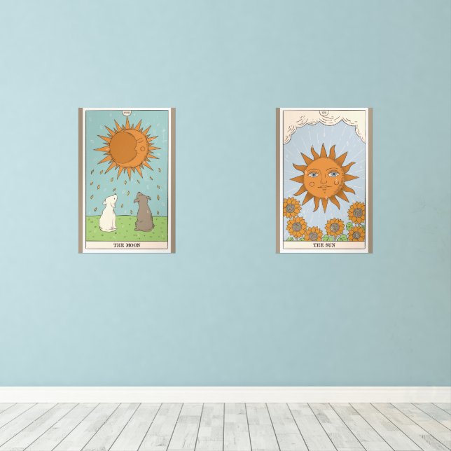 Illustrations de Tarot moderne Sun & Moon (Parquet)