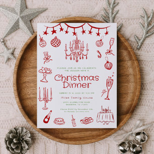 Illustrations de vacances Invitations du groupe de