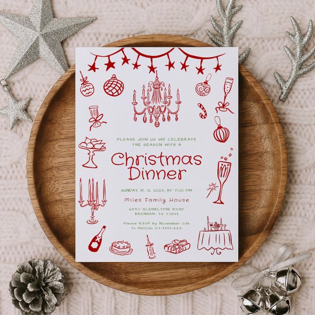 Illustrations de vacances Invitations du groupe de (Créateur téléchargé)