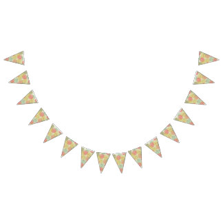 illustrations digital paper fall autumn wood bunting flags