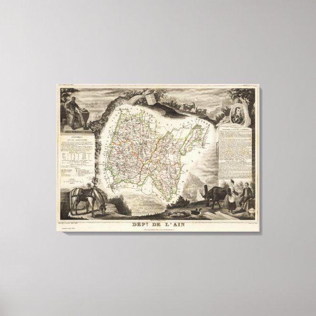 Illustrations, landscapes canvas print (Front)