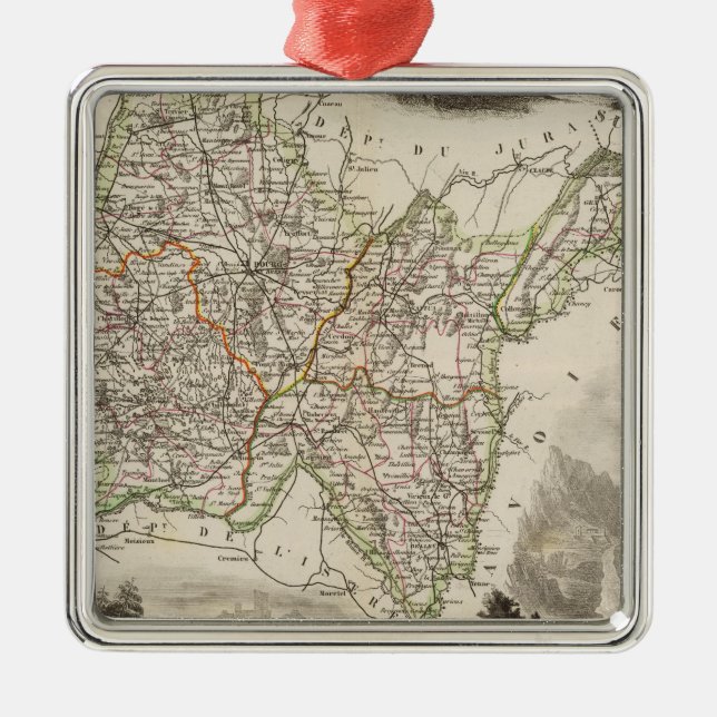 Illustrations, landscapes metal ornament (Front)
