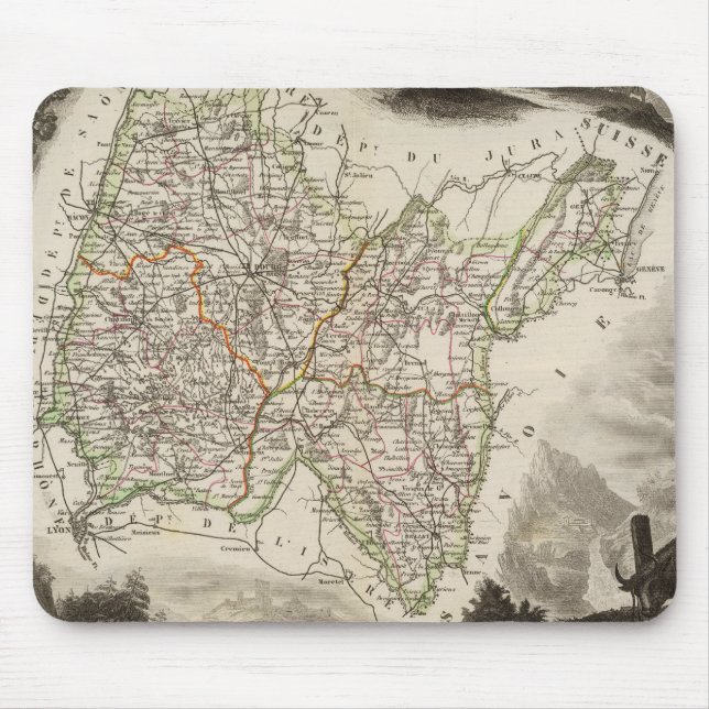 Illustrations, landscapes mouse pad (Front)