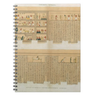Illustrations of a Pampus manuscript with hierogly Notebook