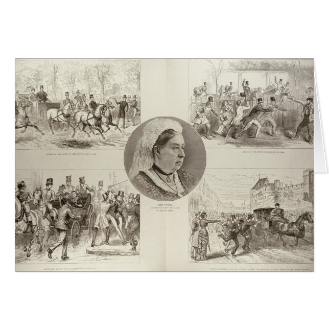 Illustrations of Attacks on Queen Victoria (Front Horizontal)