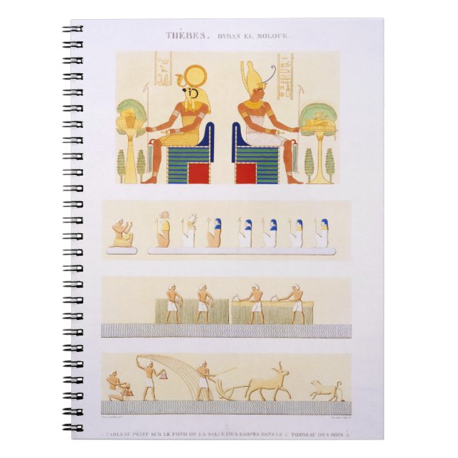 Illustrations of painted boards and murals from th notebook (Front)