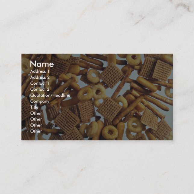 Illustrative Bits and bites Business Card (Front)
