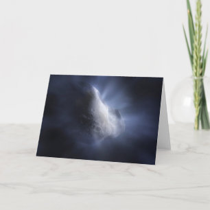Illustrative Close-Up The Comet Tempel. Card