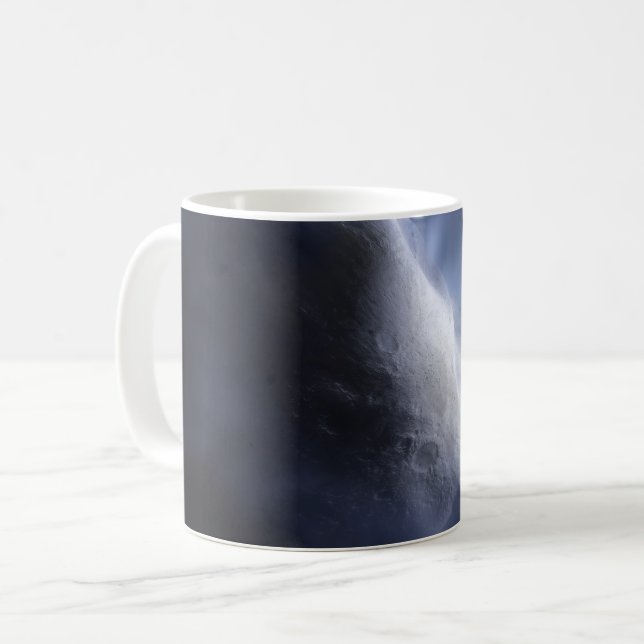 Illustrative Close-Up The Comet Tempel. Coffee Mug (Front Left)