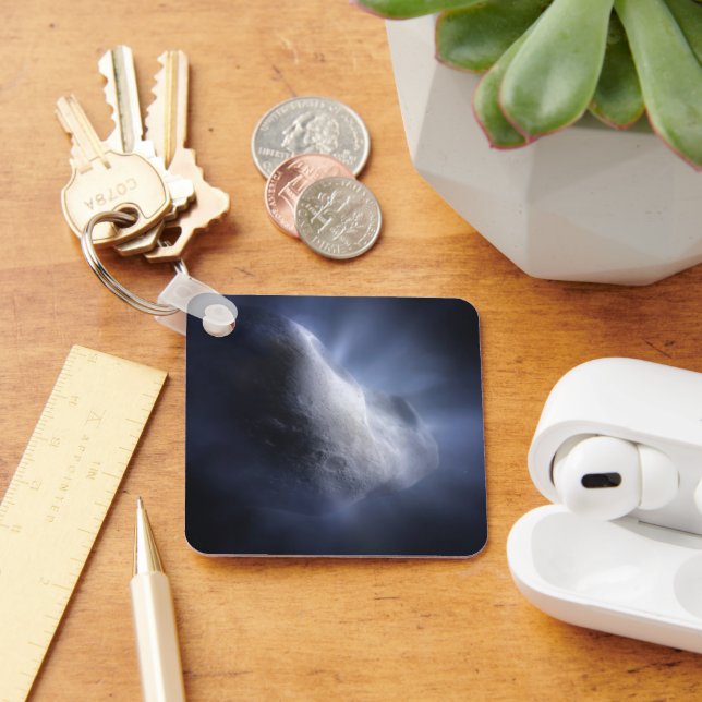 Illustrative Close-Up The Comet Tempel. Keychain (Desk)
