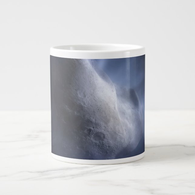 Illustrative Close-Up The Comet Tempel. Large Coffee Mug (Front)