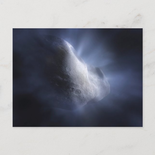 Illustrative Close-Up The Comet Tempel. Postcard (Front)