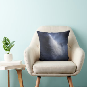 Illustrative Close-Up The Comet Tempel. Throw Pillow