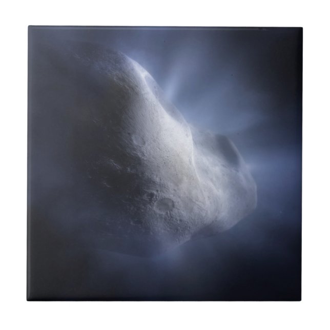 Illustrative Close-Up The Comet Tempel. Tile (Front)