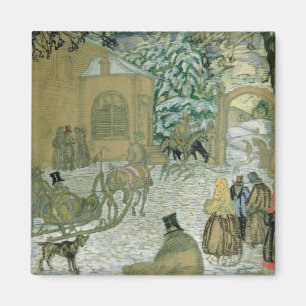 Illustraton for 'Dubrovsky', by Alexander Pushkin Magnet