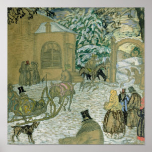 Illustraton for 'Dubrovsky', by Alexander Pushkin Poster