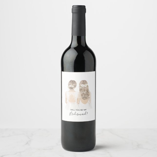 Illustré serez-vous mon étiquette de vin (Devant)