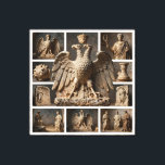 IllyrianAltarRelics-SacredEagleArtBundleII HERSYM  Canvas Print<br><div class="desc">Step into the world of Ancient Illyrian Majesty. This exclusive Sacred Eagle Art Bundle (Part 1) features a double-headed eagle meticulously rendered in royal white marble with liquid gold accents. Inspired by ancient altar relics, this piece blends historical symbolism with modern Art Deco luxury. Exclusive digital art series by Ta-Bo...</div>