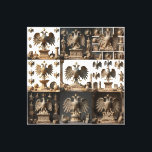 IllyrianAltarRelicsSacredEagleArtBundle IX HERSYM  Canvas Print<br><div class="desc">Step into the world of Ancient Illyrian Majesty. This exclusive Sacred Eagle Art Bundle (Part 1) features a double-headed eagle meticulously rendered in royal white marble with liquid gold accents. Inspired by ancient altar relics, this piece blends historical symbolism with modern Art Deco luxury. Exclusive digital art series by Ta-Bo...</div>