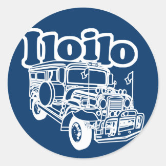 Iloilo Jeepney Classic Round Sticker