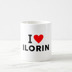 Ilorin Nigeria love city heart like travel symbol Coffee Mug