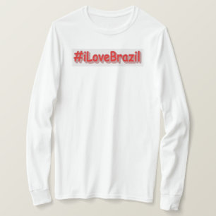 "#iLoveBrazil" Cute Design. Buy Now T-Shirt