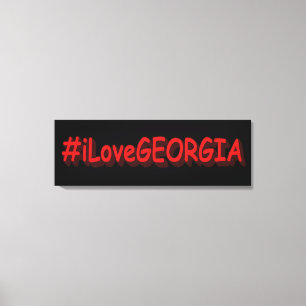 "#iLoveGEORGIA " Cute Design. Buy Now Canvas Print