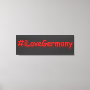 "#iLoveGermany" Cute Design. Buy Now Canvas Print