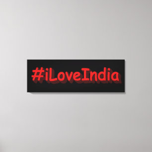 "#iLoveIndia " Cute Design. Buy Now Canvas Print