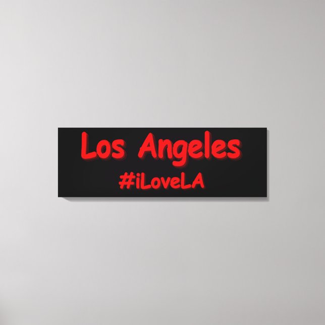 "#iLoveLA" Cute Design. Buy Now Canvas Print (Front)