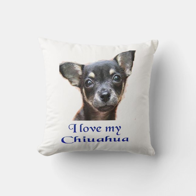 Ilovemychiwawatee Throw Pillow (Front)