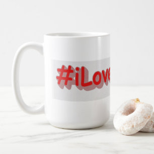 "#iLoveQuebec " Cute Design. Buy Now Latte Mug