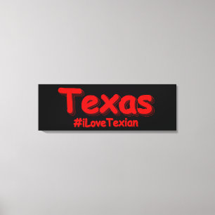 "#iLoveTexian " Cute Design. Buy Now Canvas Print