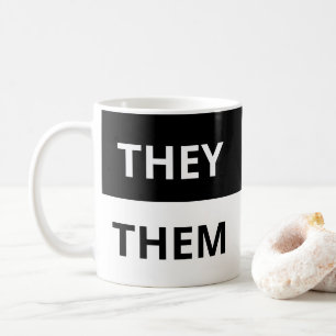 Ils/Eux Pronononounes Mug noir & blanc classique
