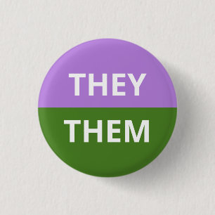 Ils/Eux Pronounouns Badge De La Genderqueer