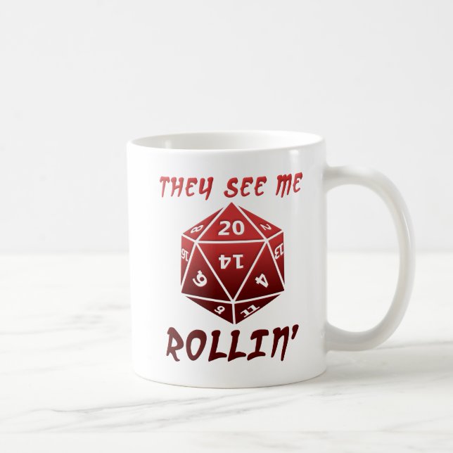 Ils me voient tasse drôle de Rollin (Droite)