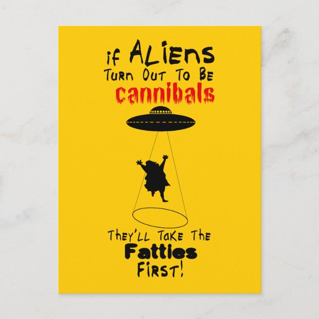 Ils prendront la carte postale Fatties First (Devant)