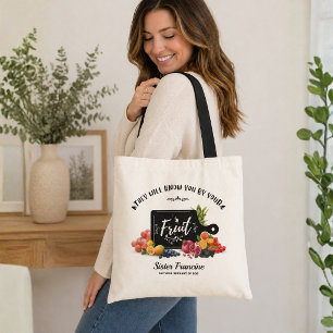Ils te connaîtront à tes fruits Sac cabas