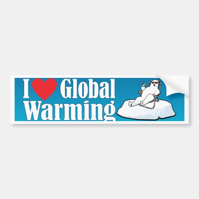 ilv_glbwrmng_bmprstkr bumper sticker (Front)