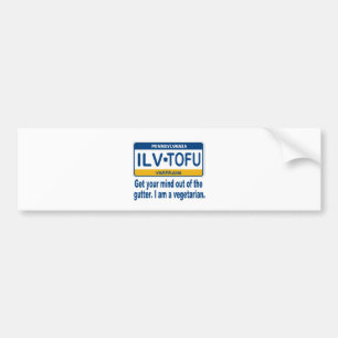 ILVTOFU PA BUMPER STICKER