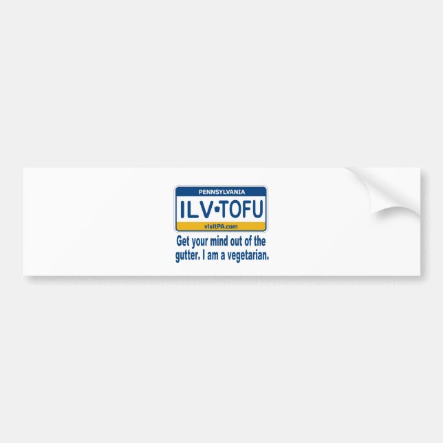 ILVTOFU PA BUMPER STICKER (Front)