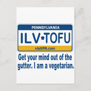 ILVTOFU PA POSTCARD
