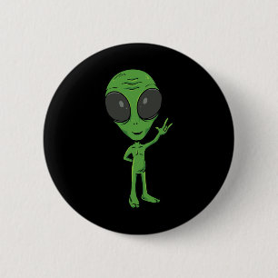 Ily Alien Asl Hand Gesture Deaf Hearing Loss Aware 2 Inch Round Button