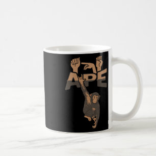 Ily Ape Asl Hand Gesture Deaf Hearing Loss Awarene Coffee Mug