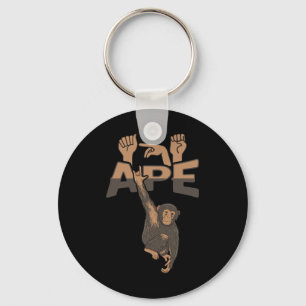 ILY APE ASL Hand Gesture Deaf Hearing Loss Awarene Keychain