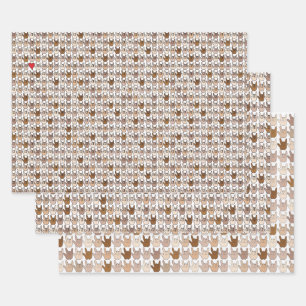 ILY Hands Colour Wrapping Paper Sheets